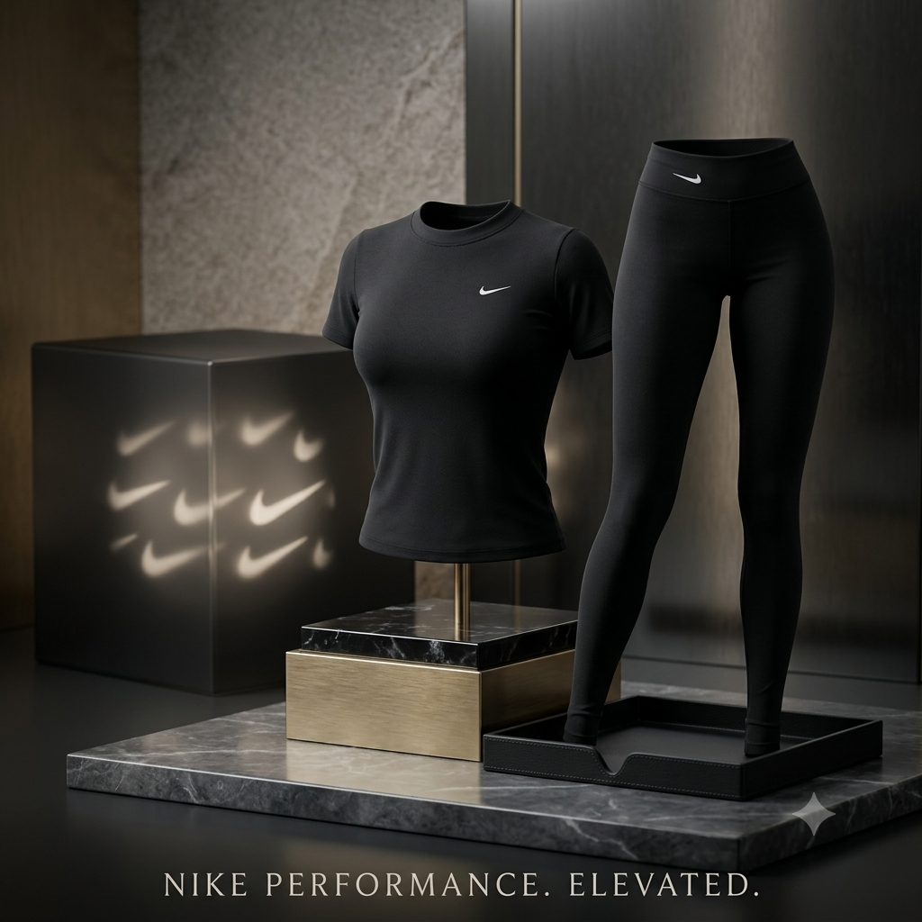 CAMISETA Y LEGGINS NEGRO PARA MUJER